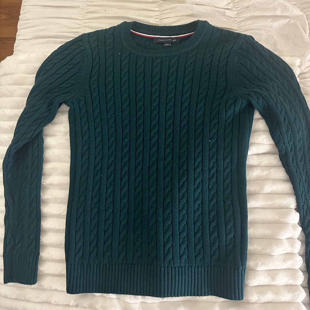 Tommy Hilfiger Green Knitted Sweater